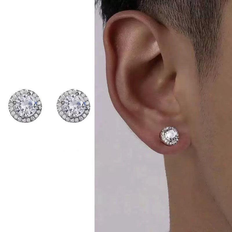 Luksuriøse diamantøreringe til mænd, moderigtige og alsidige, amerikansk stil, cool stil, niche, let luksusdesign, trendy herreøreringe_voghion.com
