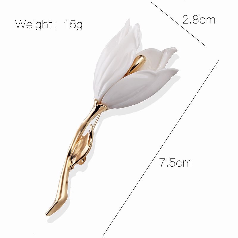 Accessori giapponesi e coreani, abbigliamento vintage a tulipano, sciarpa opaca anti-luce da donna, fibbia in lega, spilla, corsage_voghion.com
