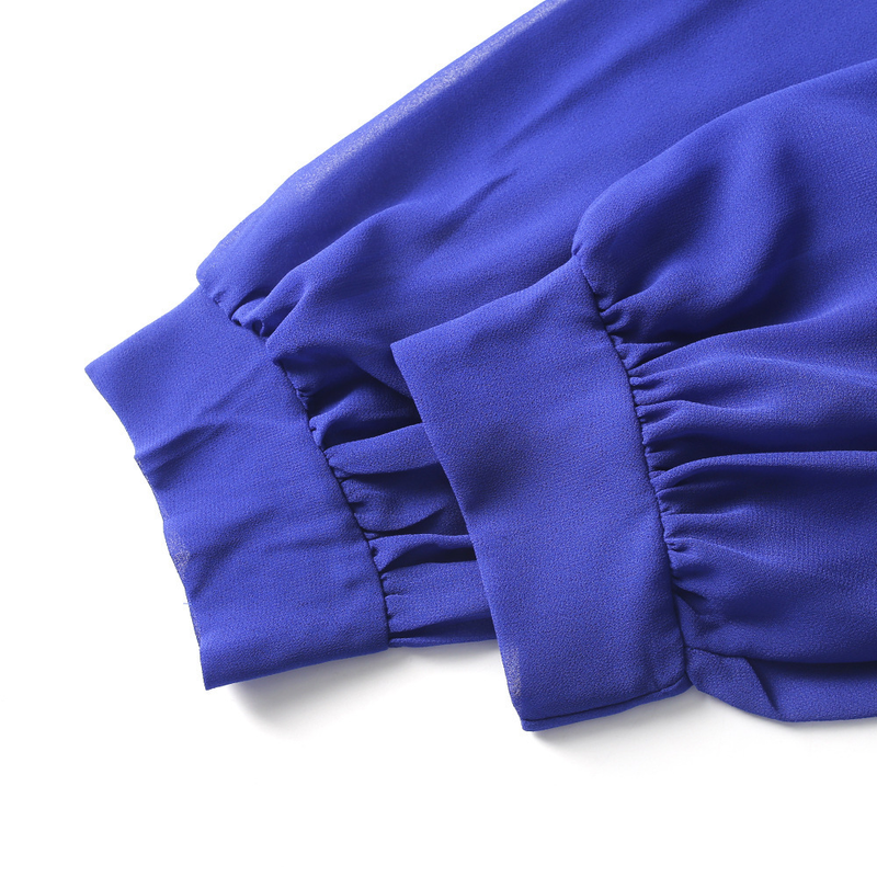 Dameskleding Moslim damesgewaad effen kleur chiffon puntige tuniekjurk Moslim Abaya_voghion.com