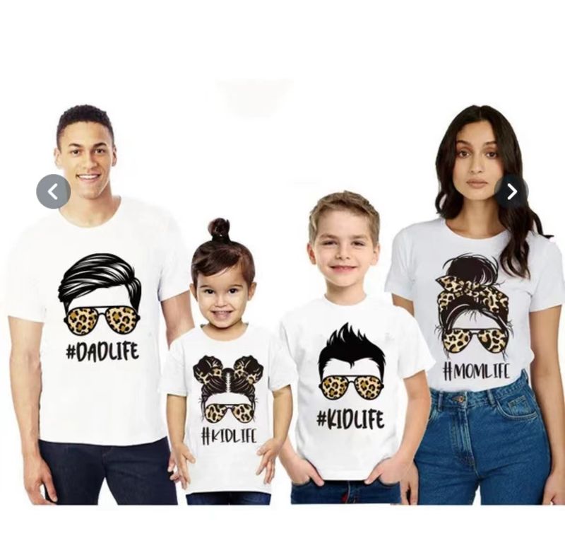 Mother & Kids Girls T-shirt summer girls white T-shirt children's summer clothes big children's thin parent-child children's tops female summer_voghion.com