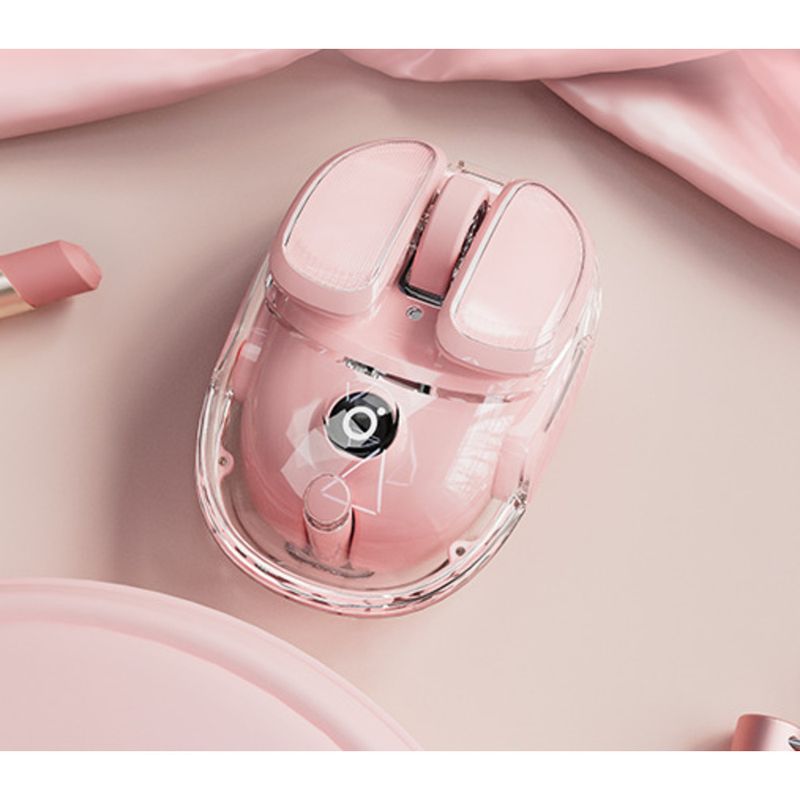 Forerunner Q9 Small Potato Transparent Wireless Mouse Bluetooth Dual Mode Rechargeable Silent For Women Office Gaming_voghion.com