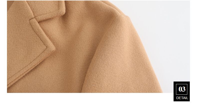 Men's Clothing Slim Mid Length Woolen Coat Single Breasted Trench Coat Slim Fit_voghion.com