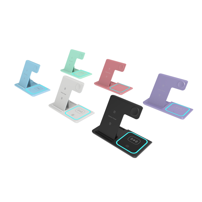 3 In 1 Fast Charging Station, Folding Wireless Charger Stand_voghion.com
