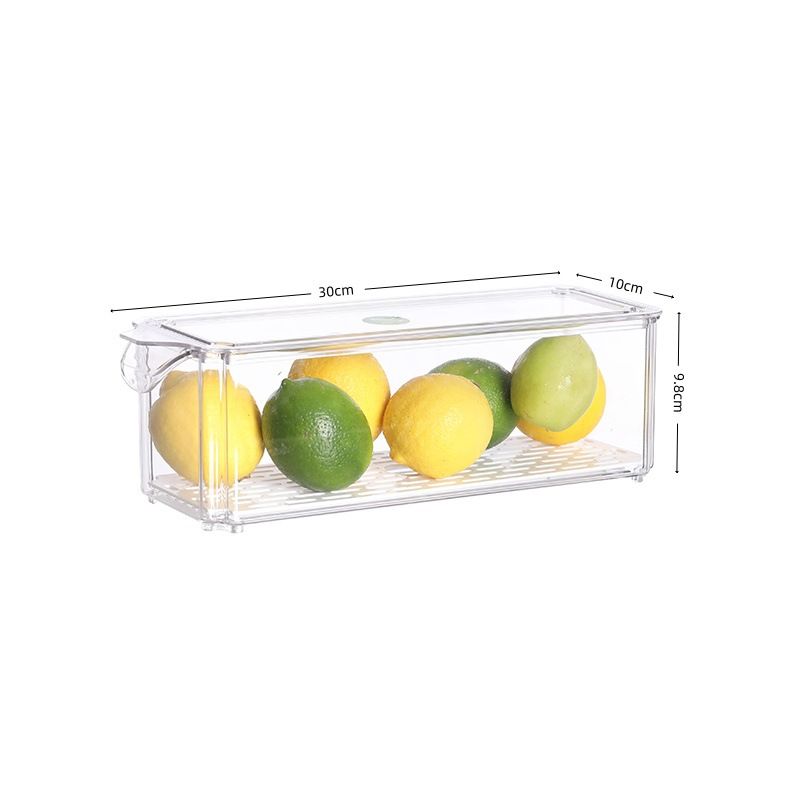 Multi Purpose Long Refrigerator PET Fresh Fruit And Vegetable Storage Box Home Kitchen Refrigerated Fresh Keeping Box Plastic Box_voghion.com