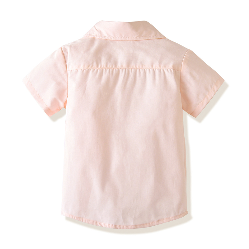 Children's Cotton Short-sleeved Shirt Boys Baby Children Short-sleeved Shirt Outside The Dress_voghion.com