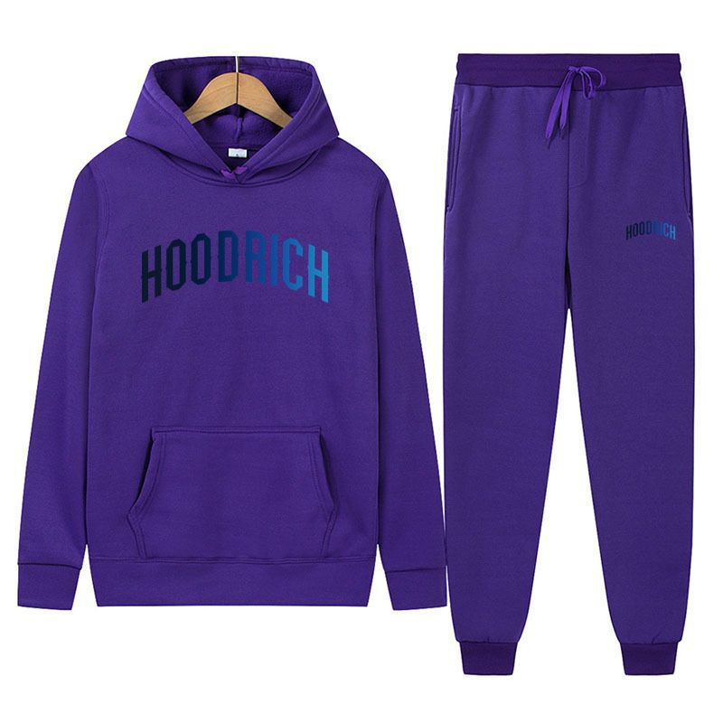 Hoodrich Sportswear Sweatshirt Pattern Print Hoodie Two-Piece Set_voghion.com