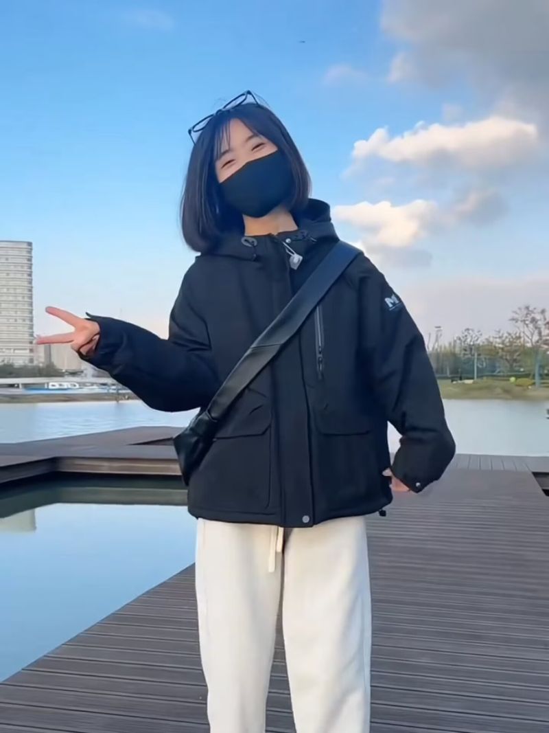 Giacca corta in cotone spesso e larga in stile coreano invernale da donna, in vendita diretta in fabbrica_voghion.com