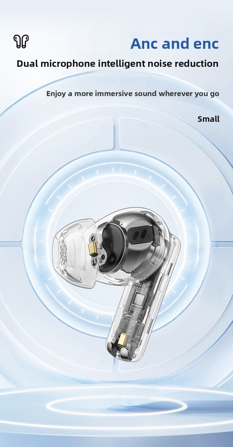 【Hohe Qualität】 Private Anc+Enc In-Ear TWS Dual-Mic Smart Noise Cancelling Kabellose Bluetooth-Kopfhörer Lange Akkulaufzeit Guter Klang_voghion.com
