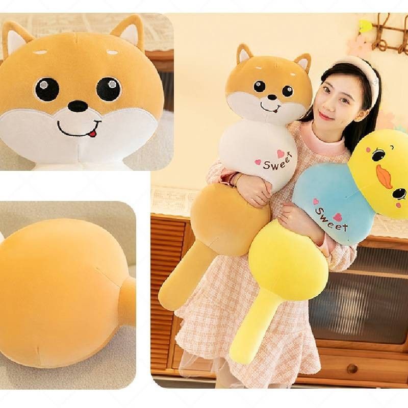 Adorabile cuscino di peluche a forma di zampa d'anatra con frutta candita, morbido e soffice, per dormire, per animali_voghion.com