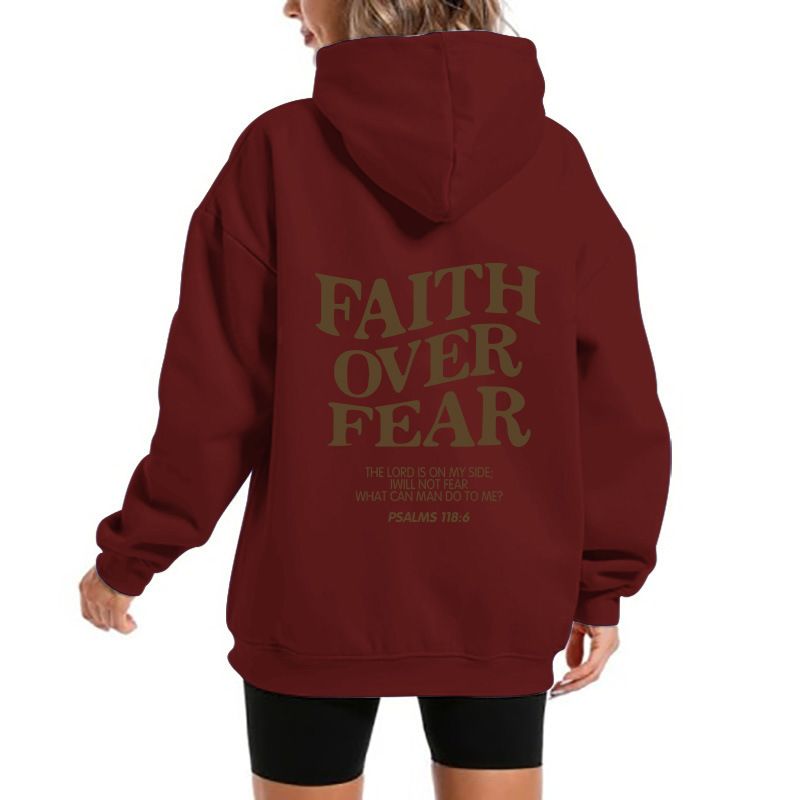 Unisex Fleece-Lined Hoodie With Kangaroo Pocket – Oversized Pullover Sweatshirt With Bold Letter Print For Streetwear & Casual Comfort_voghion.com