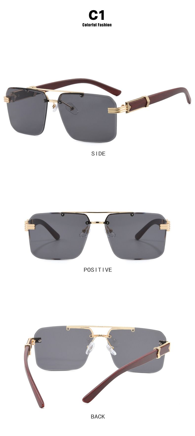 Polygonal Duebelstrahl-Rahmenlos 2025 Nei Moudeg Fir Männer Fuerbrëller_voghion.com