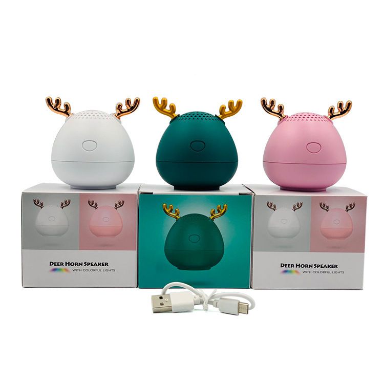 Mini Antler Small Cannon Wireless Bluetooth Speaker Portable Large Volume Home Outdoor Subwoofer_voghion.com