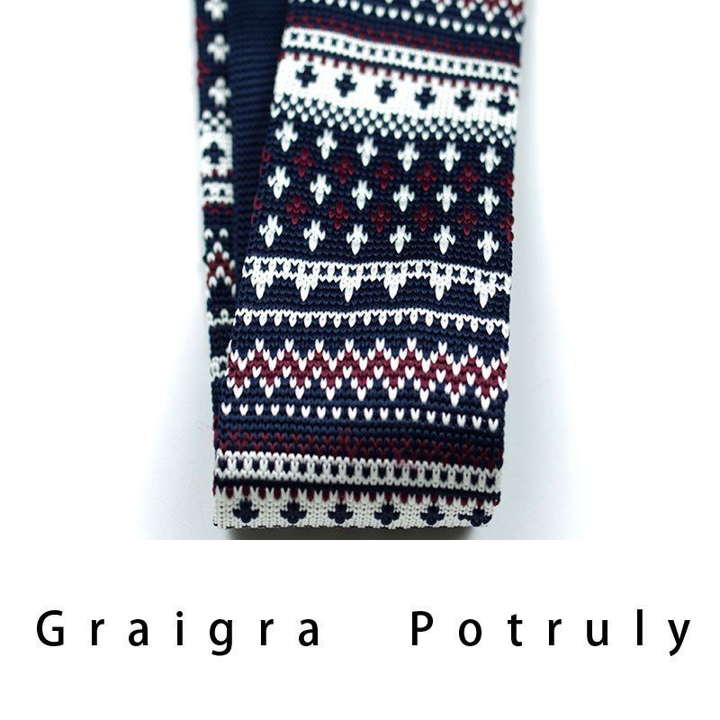 Men's Ties & Handkerchiefs style ethnic style coffee color yellow gray dark green width 6CM men's knitted tie_voghion.com