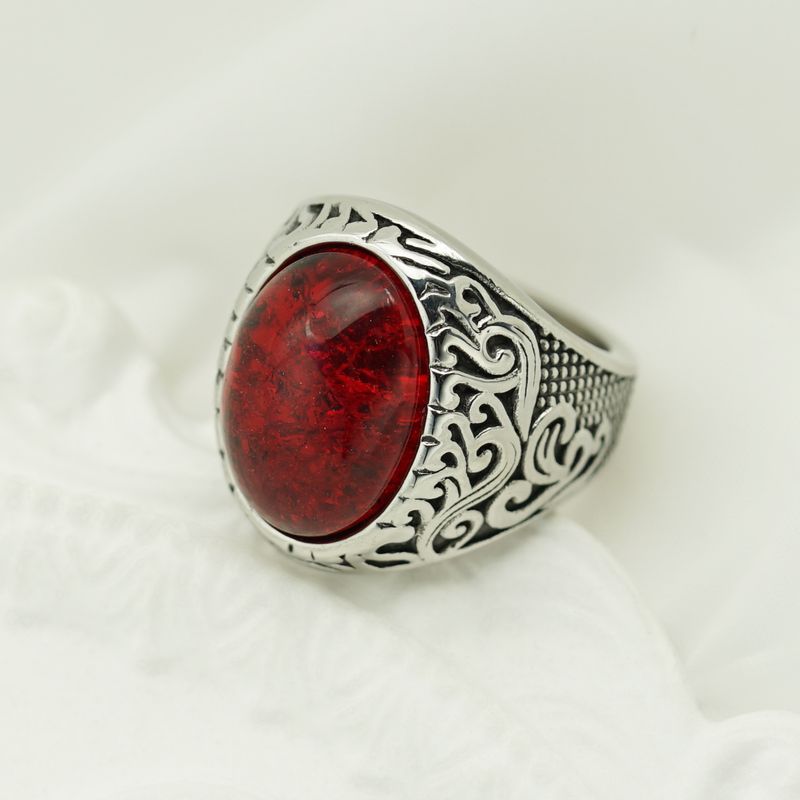 Nuovo anello da uomo alla moda, semplice e colorato, con runa vichinga_voghion.com