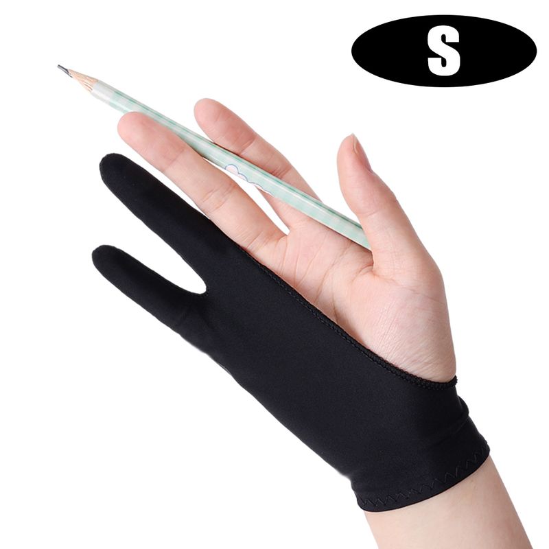 Guanto anti-touch anti-inquinamento per iPad, tablet, guanti universali da disegno a due dita, XS/S/M/L_voghion.com