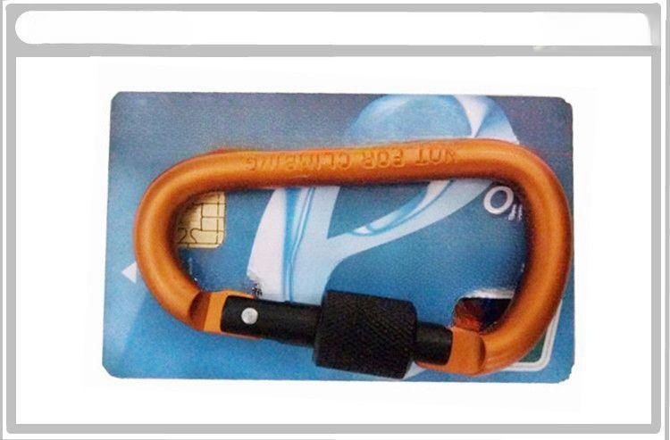 Outdoor Multifunctional Carabiner Hook Quickdraw D-shaped Aluminum Alloy Keychain Backpack Water Bottle Security Buckle_voghion.com