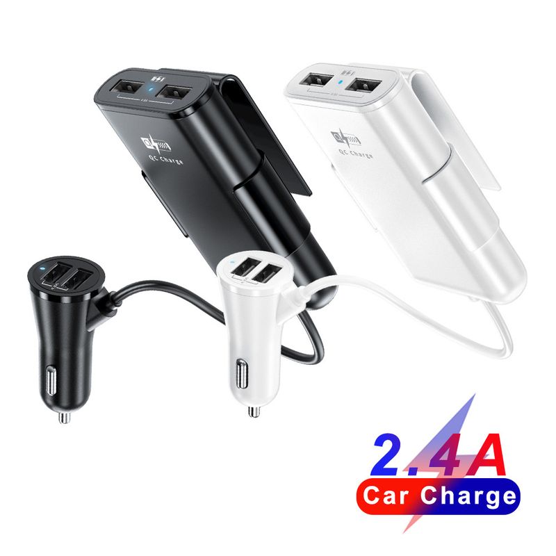 Music Festival  One to four 4USB wired fast charging with 4-port multi port 4-in-1 car charger for front and rear seats_voghion.com