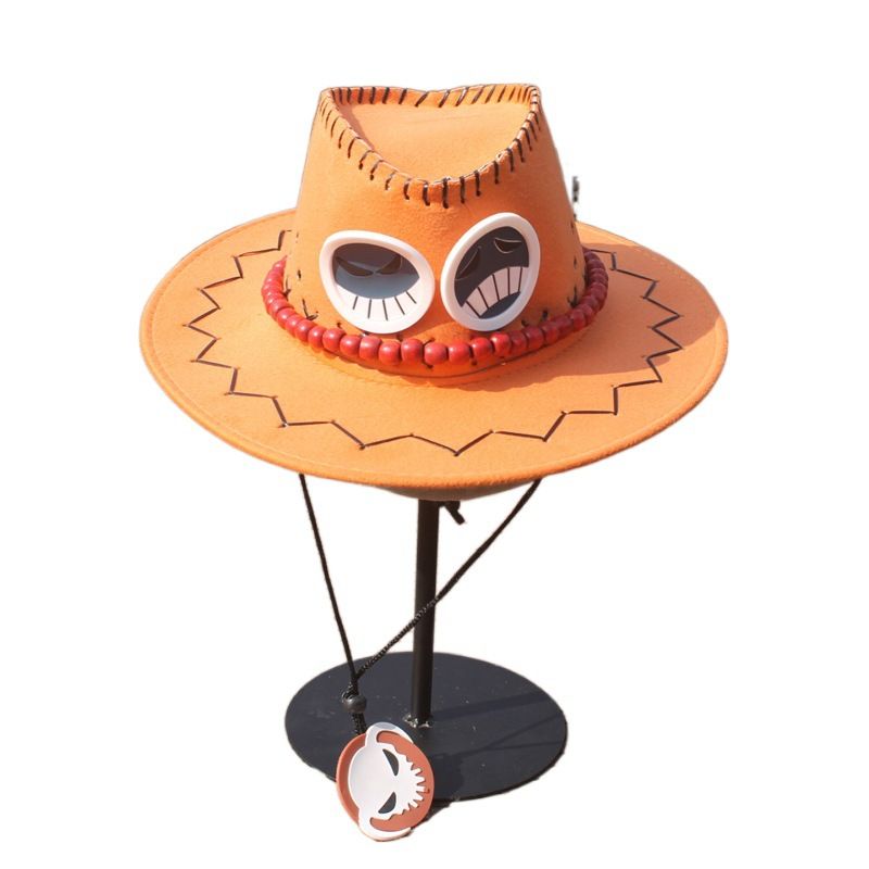 Re dei pirati Pugno di fuoco Asso Stesso cowboy occidentale Puntelli per spettacoli teatrali Ombrellone per il tempo libero Cappello da spiaggia Maschio_voghion.com