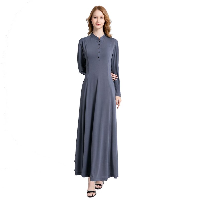 Verve Damen Muslimisches Abaya-Kleid, lockere Oberbekleidung in Übergröße_voghion.com