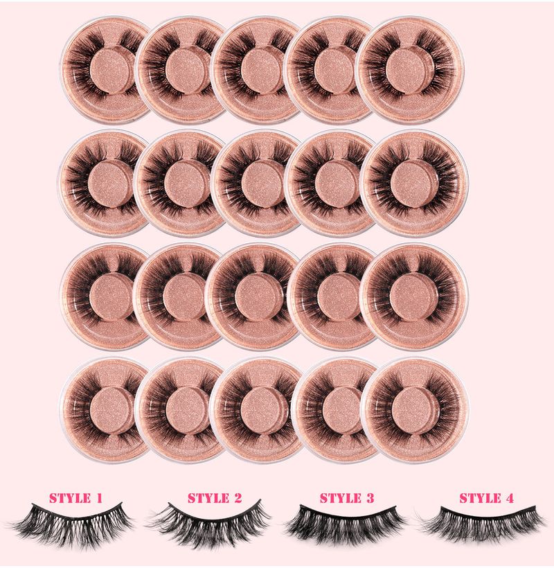 False Eyelashes 20 Boxes Mixed Thick And Long False Eyelashes A Pair Of Natural Three Dimensional Versatile Eyelashes_voghion.com