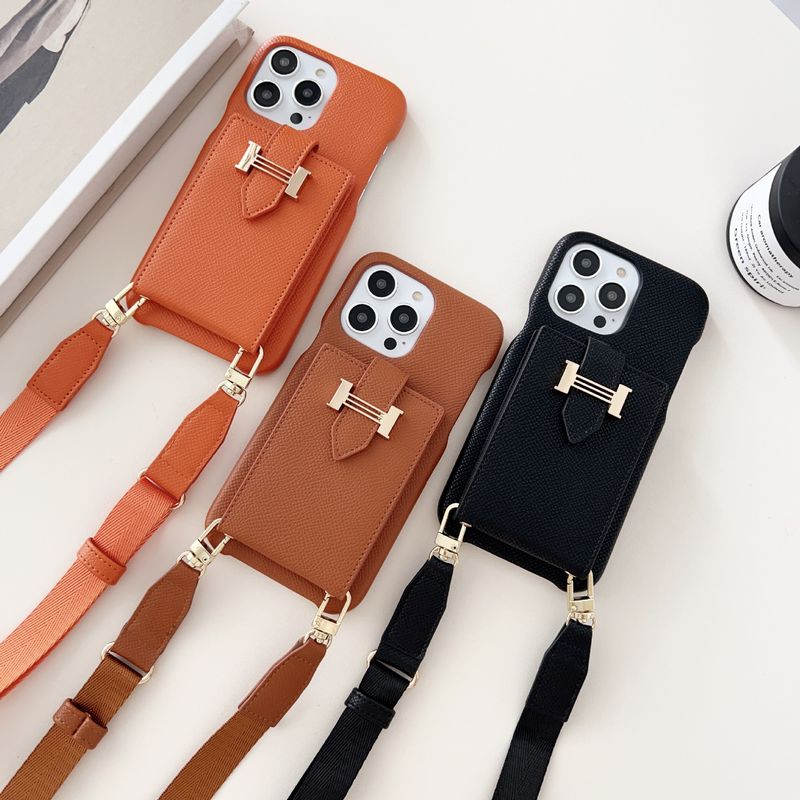 Θήκη κινητού τηλεφώνου iPhone14 θήκη κάρτας κάρτας κεκλιμένη θήκη τηλεφώνου κατάλληλη για θήκη τηλεφώνου iPhone13 promax letter H_voghion.com