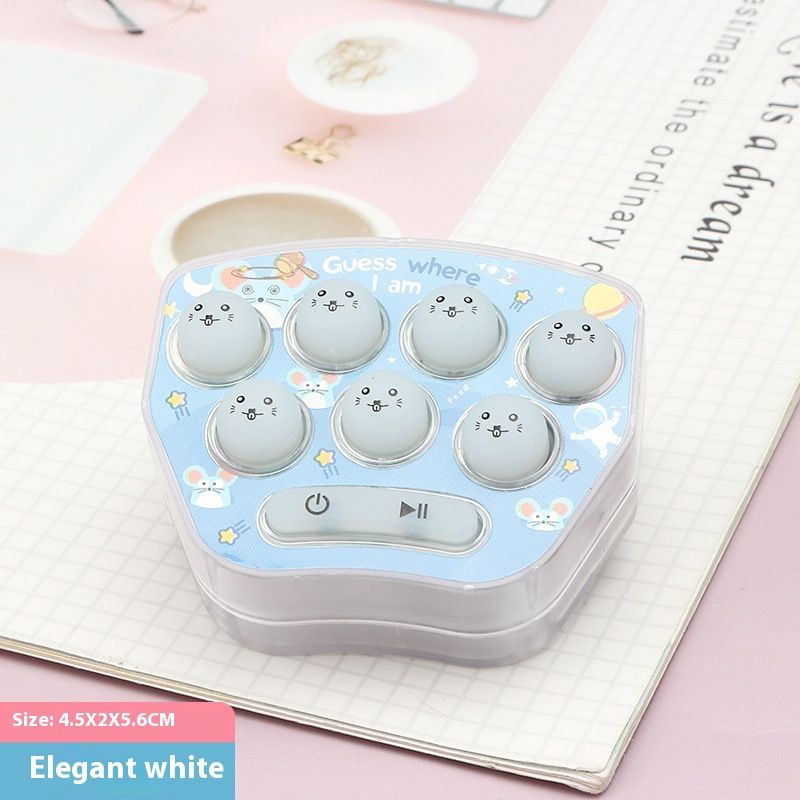 Mini-Handheld-Spielkonsole Cartoon-Muster Bodenmaus elektronisches leuchtendes Spielzeug kleiner Anhänger Schlüsselanhänger_voghion.com