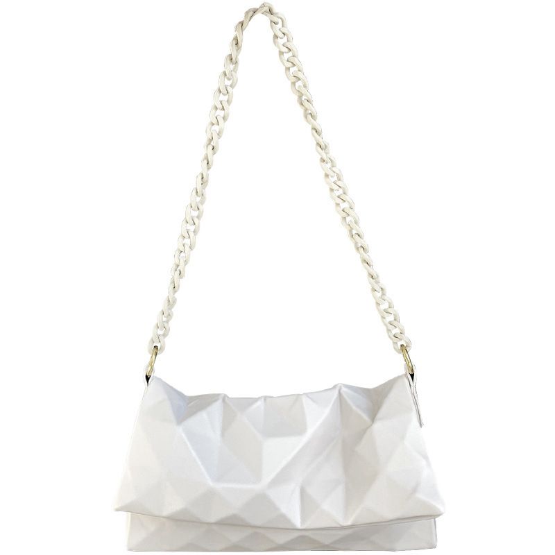 2025 Nova Bolsa Crossbody Feminina Niche Design Fashion Versátil Alça de Corrente Ombro Único Couro Genuíno Axilas de Alta Qualidade_voghion.com
