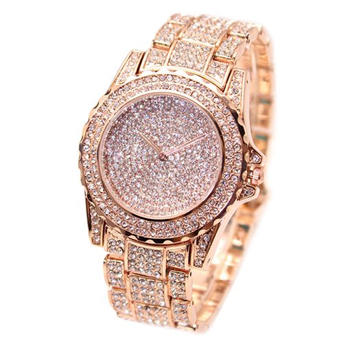 Yamaler Montre-bracelet à quartz avec bracelet en acier inoxydable pour femme_voghion.com