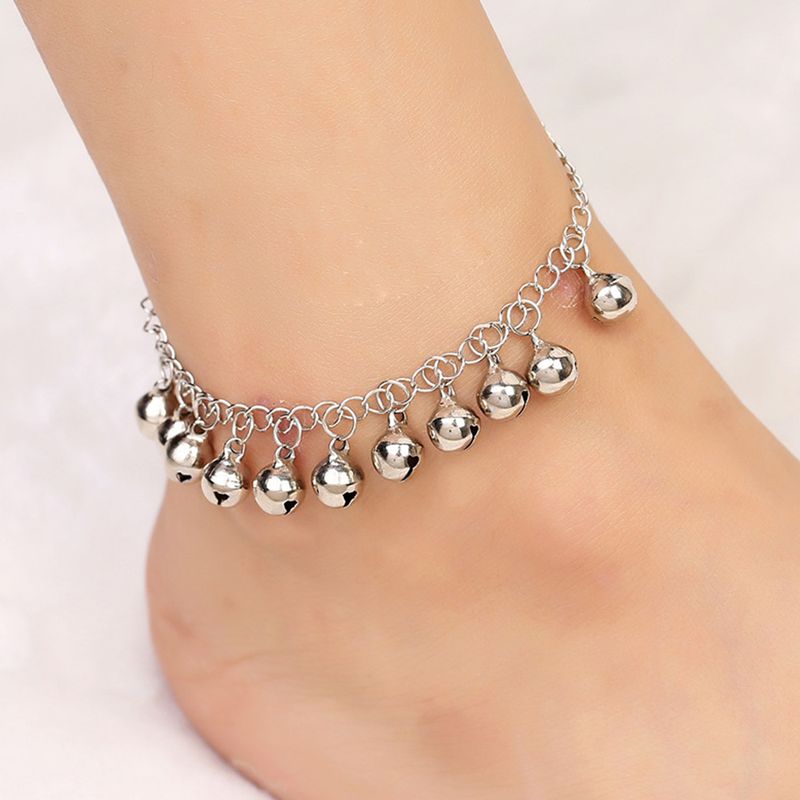 Tornozeleira de corda de sino pequena, fresca e fofa, moda casual, mais vendida_voghion.com