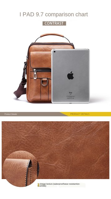 Marke Männer Schulter Tasche für 9,7 "ipad Männer PU Leder Klappen männer Umhängetaschen Business Klappe Männlich Solide umhängetasche Reisetasche_voghion.com