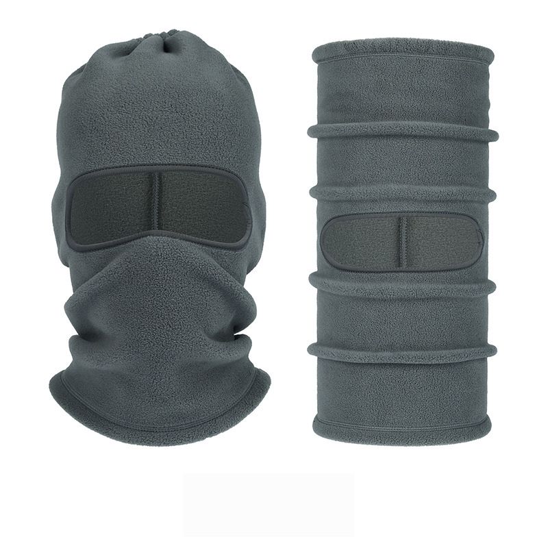 LazyZoom Bonnet d'hiver anti-froid en polaire, cache-cou, coupe-vent, sport, ski, écharpe, masque thermique multifonctionnel pour cyclisme_voghion.com