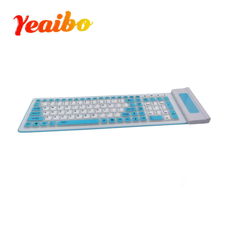 107 Key Silicone Soft Laptop Kantoor Nieuw draadloos computertoetsenbord_voghion.com