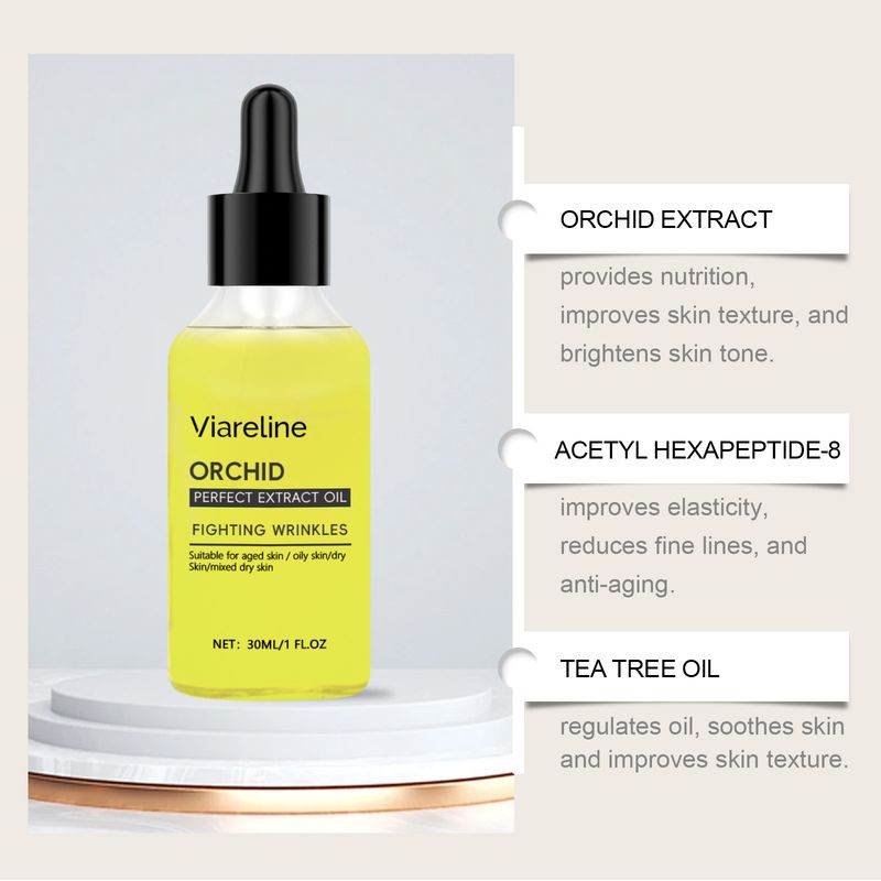 Viareline Orchid Hydrating Essence Oil Hydrating Hydrating Essence Oil For Fine Lines_voghion.com