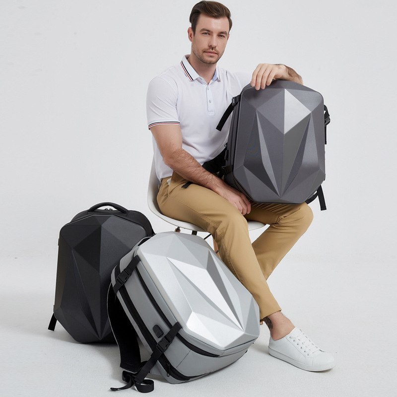 2024 nuova borsa per computer coreana con custodia rigida di grande capacità Laser Lingge zaino da uomo d'affari_voghion.com