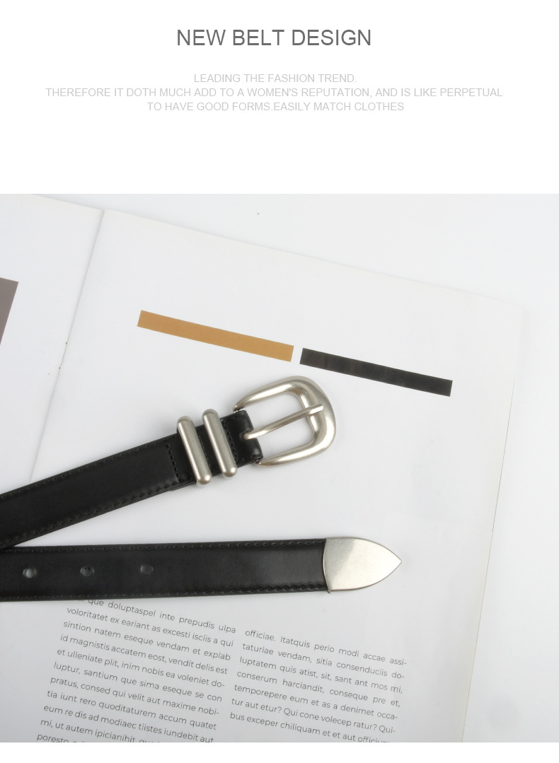 Nove ženske hlače iz pravega usnja iz kravje kože z vsestranskim pasom in kavbojkami za ženske iz leta 2023_voghion.com