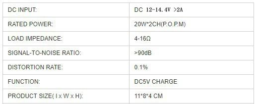 techglobe KinterMA150 Car Mini Motorcycle Car, Home 12V Pure Sound Amplifier_voghion.com