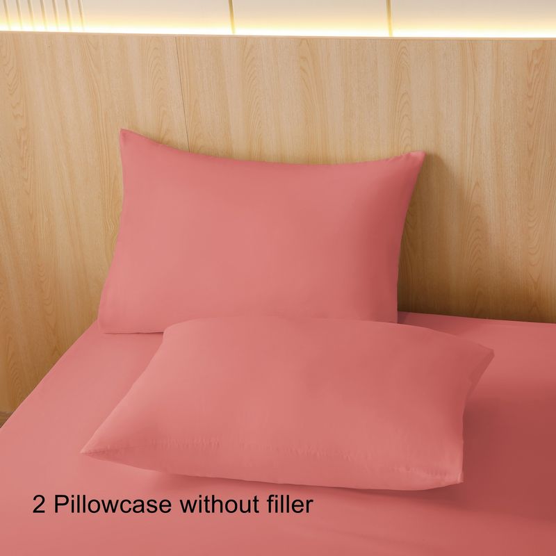 Kissenbezug-Set aus 100 % gebürstetem Flanell-Polyester (2er-Pack) – ultraweich und atmungsaktiv, moderne Unifarben, hypoallergen und knitterfrei_voghion.com