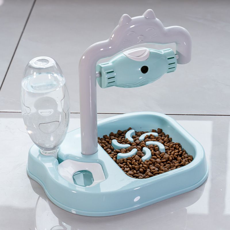 Giocattolo per gatti con rompicapo, alimentazione automatica dell'acqua, bocca a prova di umidità, strumento calmante per cibo lento anti-soffocamento per cani, ciotola per animali domestici_voghion.com