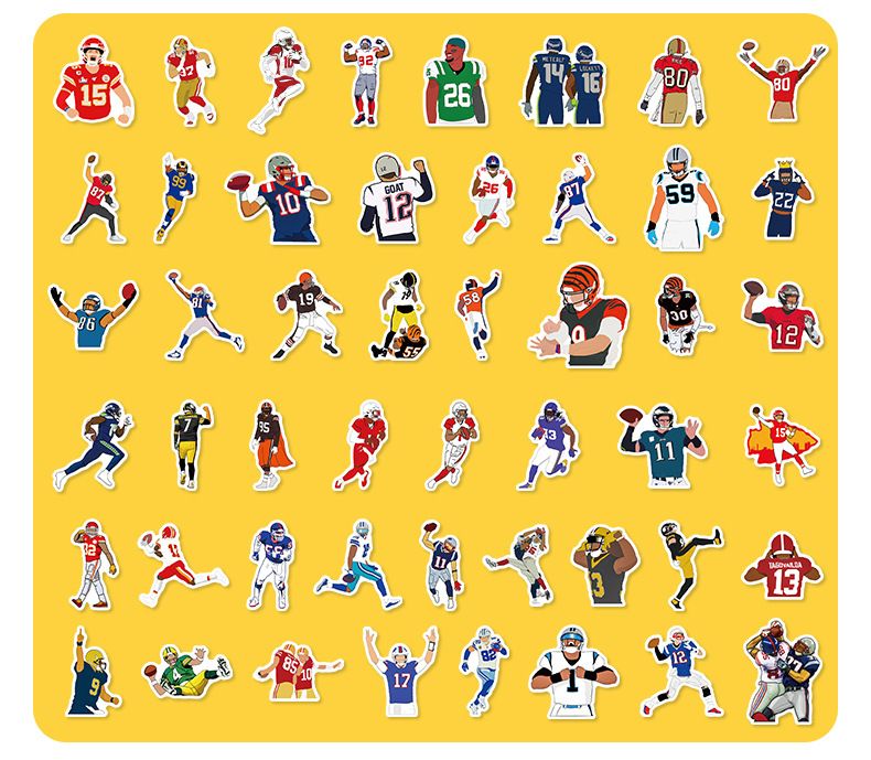 100 stuks klassieke voetbalactiestickers Nieuwe graffitistickers van voetballers_voghion.com