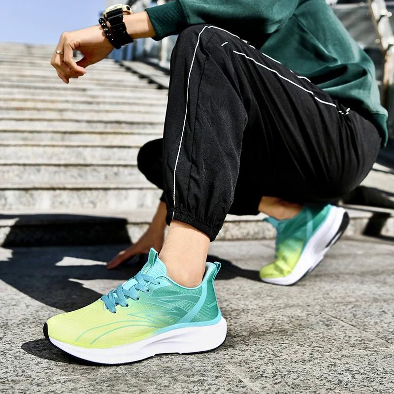 Scarpe da corsa da uomo, da jogging e traspiranti, con suola morbida, in mesh, con design personalizzato e di ultima generazione._voghion.com