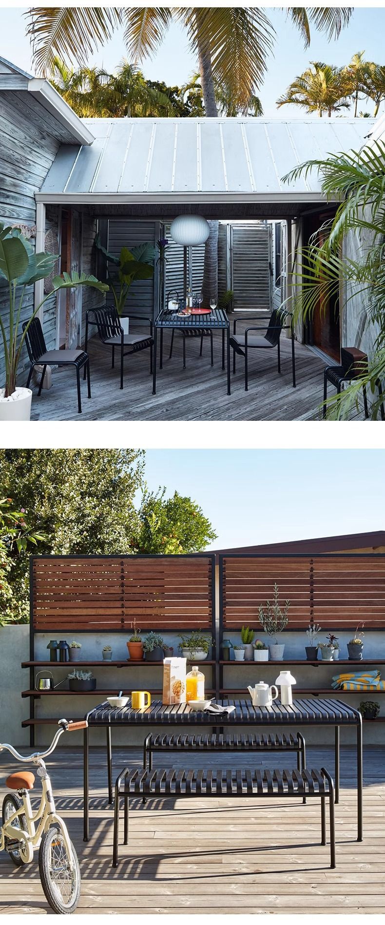 Ensemble table et chaises de salle à manger d'extérieur en fer forgé simple, idéal pour un jardin, un café, un espace de loisirs en plein air ou un café réputé sur Internet_voghion.com