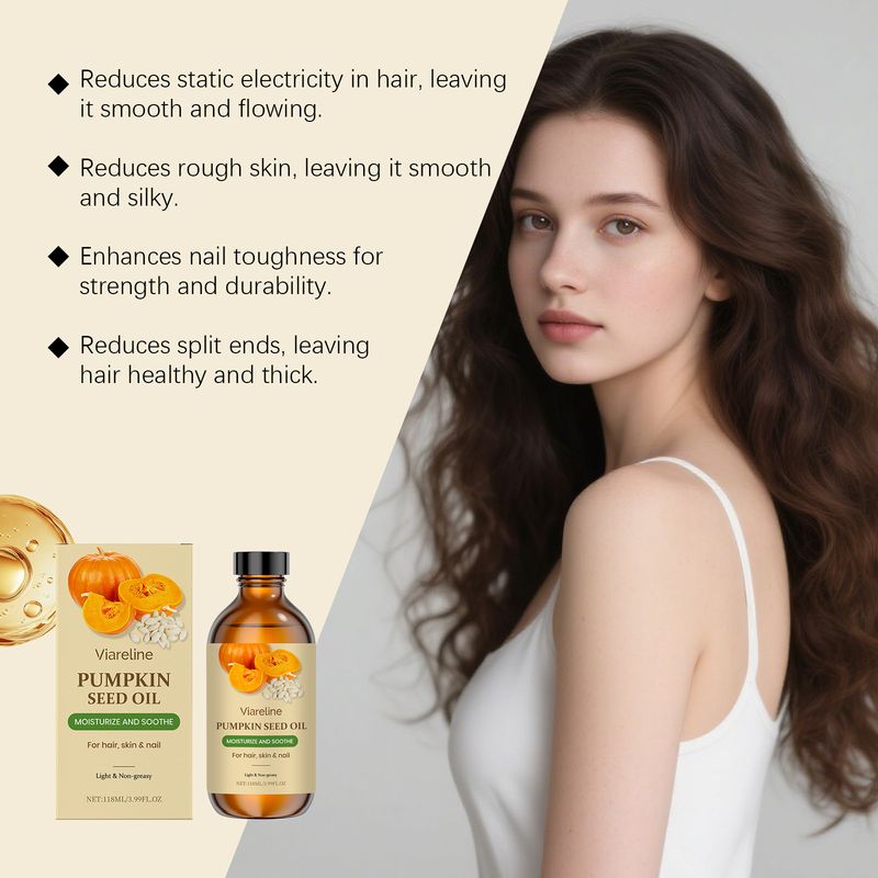 Olio essenziale VIARELINE Cura delicata per capelli e unghie Idrata la pelle del corpo Non appiccicoso_voghion.com