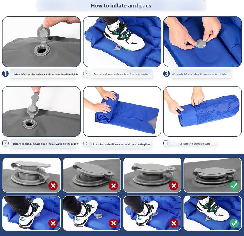 2024 Portable Outdoor Moisture-Proof Camping Sleeping Mat Mobile Inflatable Bed_voghion.com