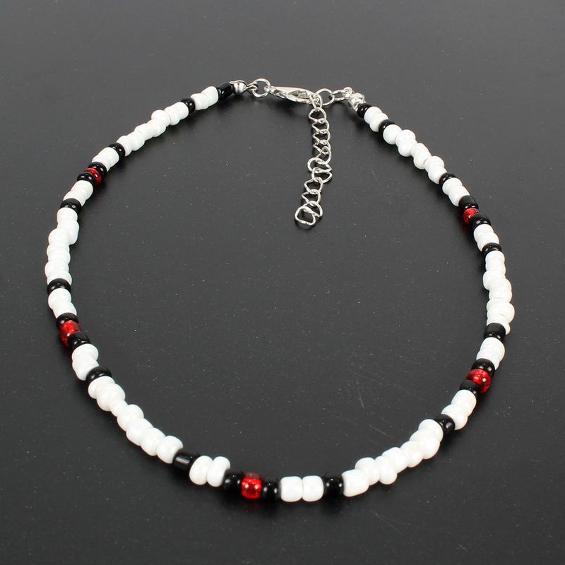Jewelry Fashion Thread Short Rice Bead Bohemian Colored Neckland Necklace Accessories 12080-6_voghion.com