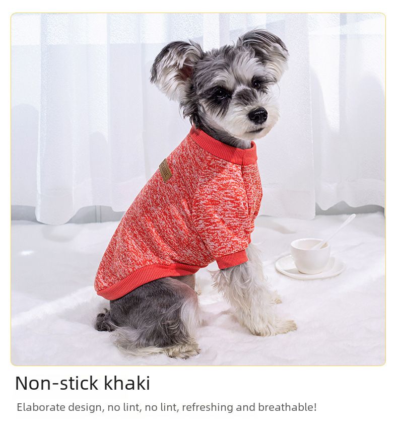 Dog cat pet clothes autumn and winter New Two-legged multi-color optional thin velvet sweater Teddy pet supplies wholesale_voghion.com