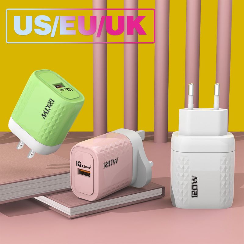 syct 120W CE-gecertificeerde oplader Volledig protocol Enkele USB-snellaadkop voor op reis_voghion.com