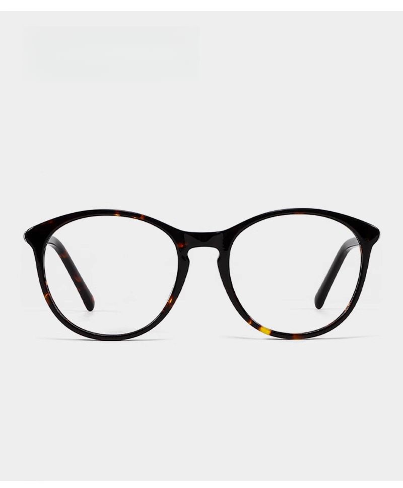 Large Natural Women's Eyeglasses, Blue Light Blocking, Prescription Lenses Available, Face Shape_voghion.com