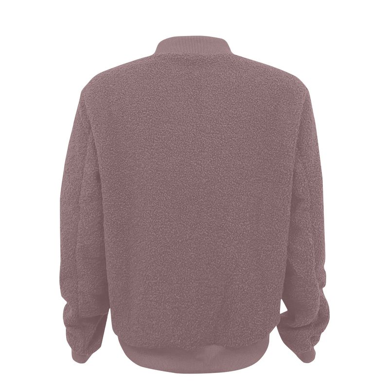 Fleecejack met rits voor dames - comfortabele winteroutfit met zachte sherpavoering, lichtgewicht en warm, casual streetwear_voghion.com