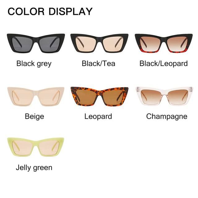 Protezione UV400 alla moda Accessori moda quadrati Tonalità Occhiali da sole Cat Eye per donna Occhiali da sole da uomo_voghion.com