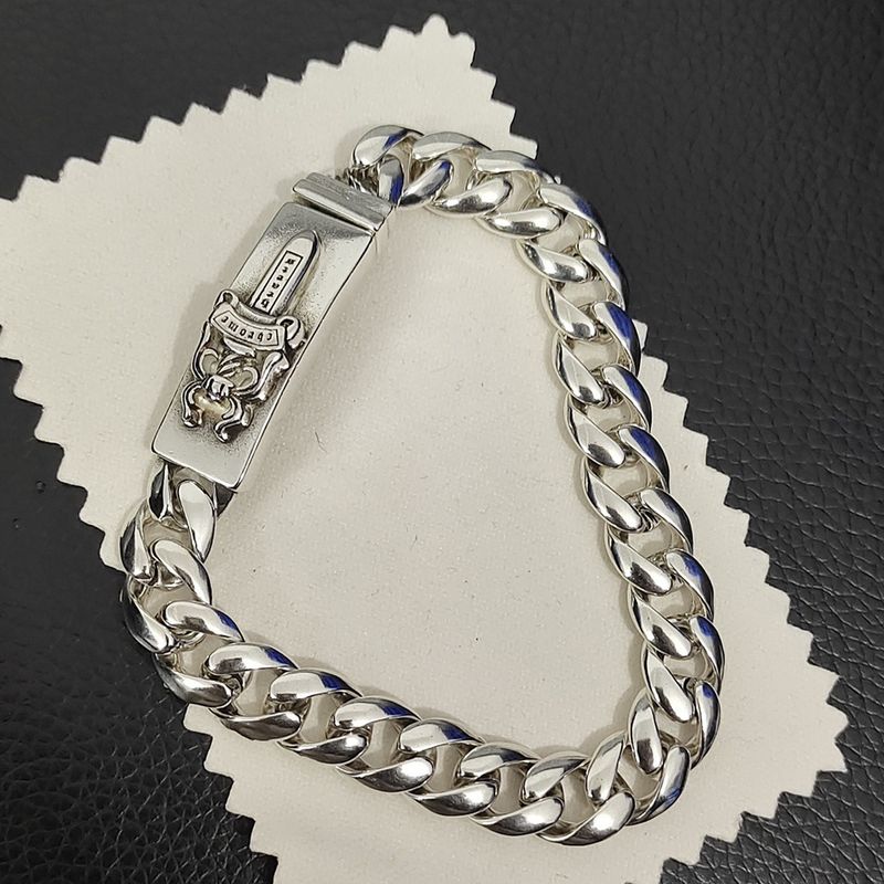 Hoge versie Chao Xuan Cro Hart Zwaard Cubaanse Amerikaanse Stijl Trendy Vintage Veelzijdige Armband voor Mannen en Vrouwen_voghion.com